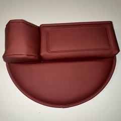 Burgundy Vegan Leather Car Water Cup Gap Bag Holder Car Organizer Open Box