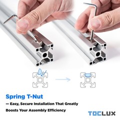 10 PCS Silver 3030 Aluminum Extrusion Corner Bracket Kit T Slot Rail Hardware