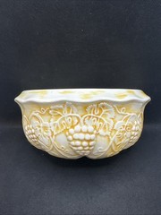 Ceramic Basin Wall Decor Mid Century 1950s Grapevine Pattern