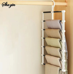 1pc Multi-Layer Folding Pants Hanger Non-Slip Closet Organizer Clip – NEW