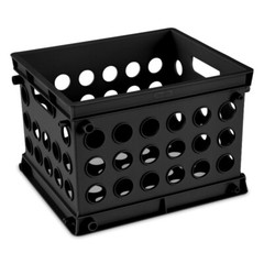 (6 pack) Sterilite Plastic Storage Cube / Mini Crate, 9” L x 7 3/4” W x 6 1/8” H