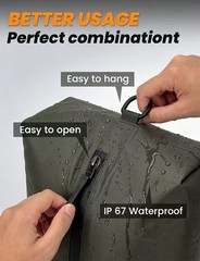 12 Pack Travel Vacuum Bags with Rechargeable Pump, 10 Clear PA and PE Compres…