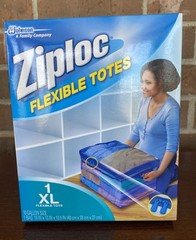 Ziploc XL X-Large Flexible Storage Tote 10 Gallon Clear Plastic Sealed