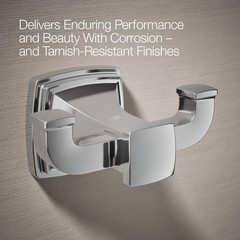 27411-CP Riff® Double Robe Hook, Polished Chrome