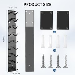 Hat Organizer for Baseball Caps,Hat Rack for Wall to Organize 2pcs Black