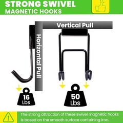 Magnetic Hooks Pcs 50lbs+ Magnet Hook 202Cruise 0.98×2.36 in 6 Black