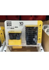 10 Pack Greenmade Mini Bins with Lids Stackable Storage Bins for Organizing