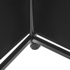 Modern Black Portable Dressing And Movable Fitting Room With 4 Universal Wheels