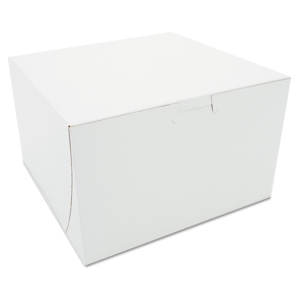 SCT 09455 One-Piece Non-Window Paper Bakery Boxes – White (100/Carton) New