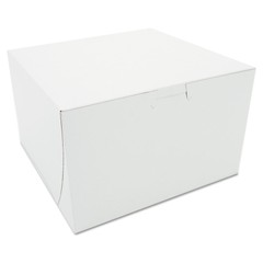 SCT 09455 One-Piece Non-Window Paper Bakery Boxes – White (100/Carton) New