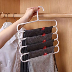 1/5/10Pcs White Multi Layer Clothes Hanger Closet Organizer NEW