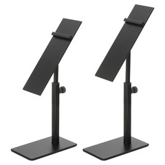 2Pcs Shoe Display Stand Adjustable Countertop Shoe Holder Home Black