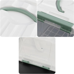 6-Pack Latching Clear Storage Bins with Lids – Organize Your Space!