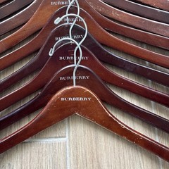 Authentic Brown Wood Traditional Burberry Hanger