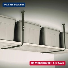HyLoft Adjustable Garage Ceiling Mount Storage Rack Kit, Ceiling Shelving Mounts
