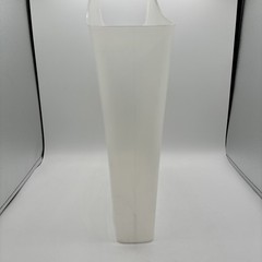 Set of 4 Rubbermaid Wrap n Craft Gift Bag Totes Clear Stackable Hanging 2003 USA