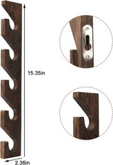 2 Pcs Hat Rack for Baseball Caps, Wall Mounted Wooden Hat Storage Organizer Hang