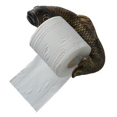 Decorative Toilet Paper Rack with Fish Shape Bathroom Accent