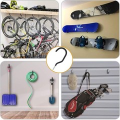 Alloy Steel Ceiling Hooks – 8 Pack Heavy-Duty Hooks for Plants and Bicycles