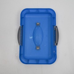 Sterilite Showoffs Medium Storage Bin Lid Replacement 1894 Series Blue + Gray