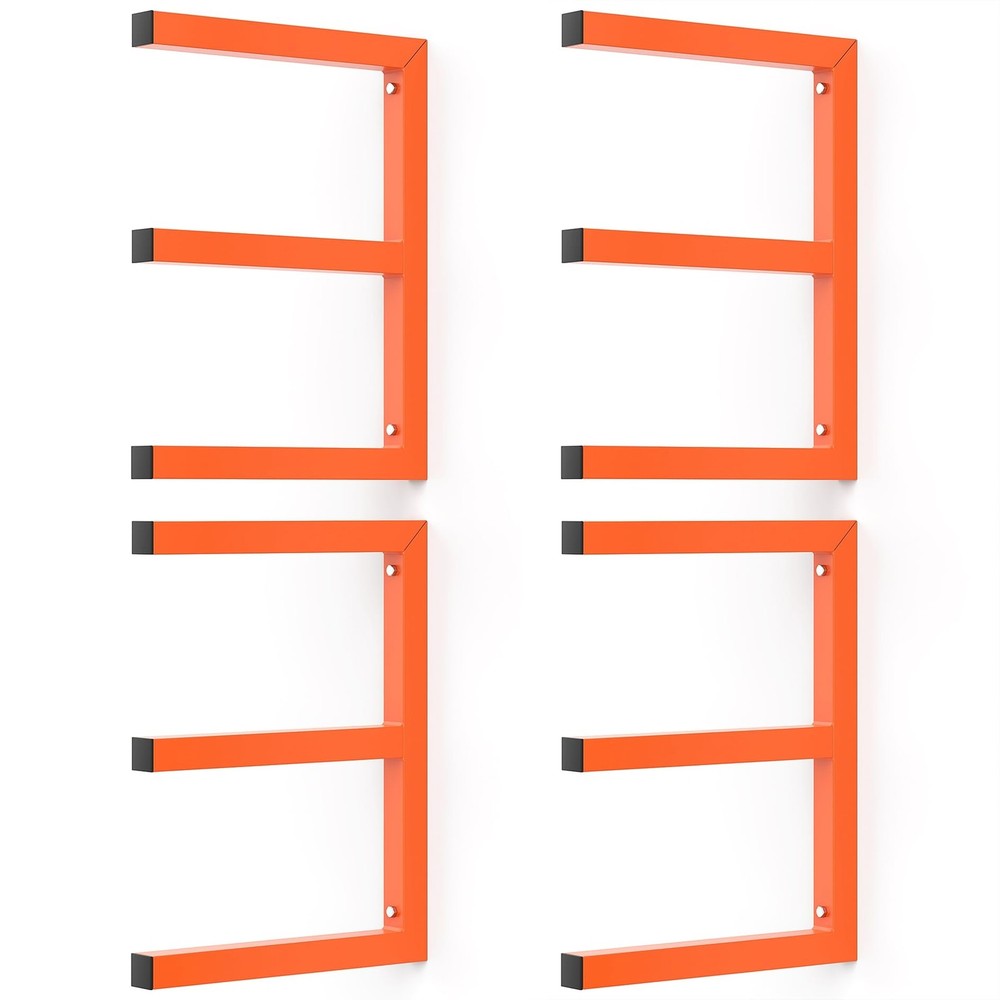 Garage Wall Mounted Lumber Storage Rack, Overhead Heavy Duty One-Piece Design…