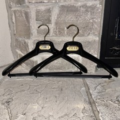 Lot 2 Zilli 16.5” Wooden Thick Suit Jacket Coat Hangers Hanger fits 40/42/44 M-L