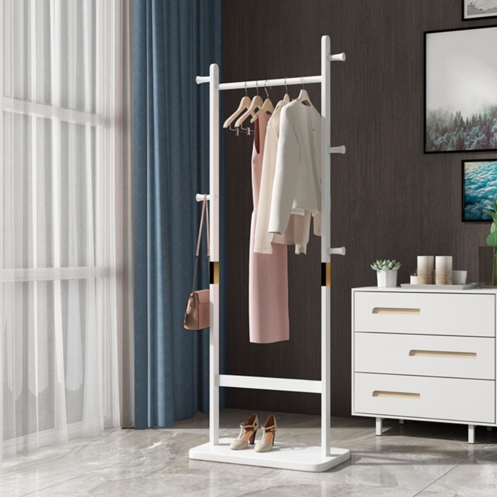 71″Coat Racks solid wood hanger Solid environmental protection easy to assembleW