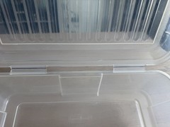 Rubbermaid Clear Plastic Snap Case Hinged Storage Container 2281
