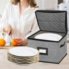 China Storage Containers-Quilted Dish Storage Containers with Lid Hard Shell …