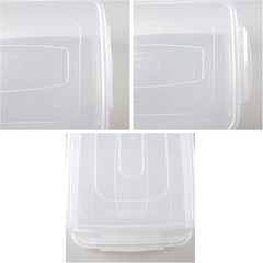 Clear 16 Quart Storage Container Set of 2 with Lids – Plastic Shoe Box Latch