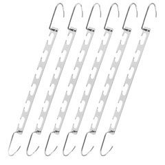 6 Pack Metal Wonder Closet Hanger Organizer Hook Space Saving Clothes Rack NEW
