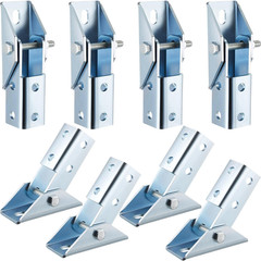 8 Pcs Adjustable Brace Fitting, Fit for 1/2″ Bolt in 1-5/8″ Strut Channel, Solar