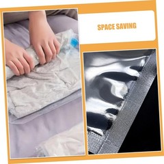 12pcs Vacuum Compression Storage Bags Hand Roll without Pump Pa+pe Material 3…