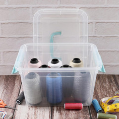 6-Pack Clear Plastic Storage Bins with Lids for Home & Office Organization
