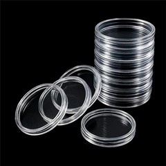 60 Pack 41mm Clear Coin Capsules For Morgan Silver Dollar Half Dollar Coins US