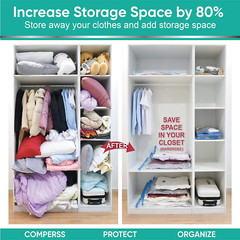 6 Super Jumbo Extra Large Space Saver Vacuum Seal Storage Bag Largest Space Bags