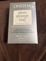 4 Oneida Silver Storage Zip Bags Tarnish Proof Silver Keeper 3 Sizes READ