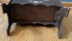 Vintage Wood Wooden Magazine Book Stand Holder Rack With Handle MCM 20x13x8
