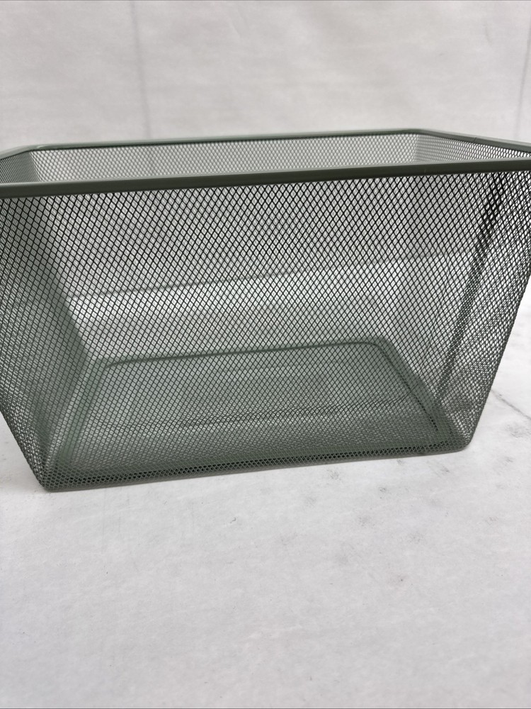 IKEA TROFAST Mesh Storage Box Light Green-gray 16 1/2×11 3/4×9″ 905.300.81