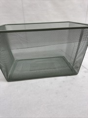 IKEA TROFAST Mesh Storage Box Light Green-gray 16 1/2×11 3/4×9″ 905.300.81