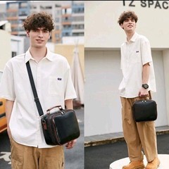 Electronics Travel Organizer Large Electronic Accessories Cable Leather Case