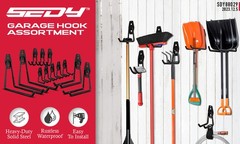 10-Pack Steel Garage Storage Utility Double Hooks Wall Organizer Tool Hanger H-D