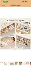 Lifewit Drawer Dividers Clothes 3.2in High Expandable 10.5-16.5in 4 Pack
