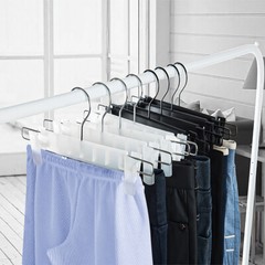 60 80 Pack Pants Hangers with Adjustable Non-Slip Clips Anti-Rust Hanging Hook
