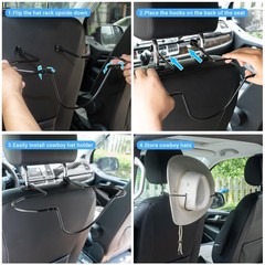 Yuoyar Cowboy Hat Holder for Truck Suv Car – Car Hat Holder for Truck to Main…