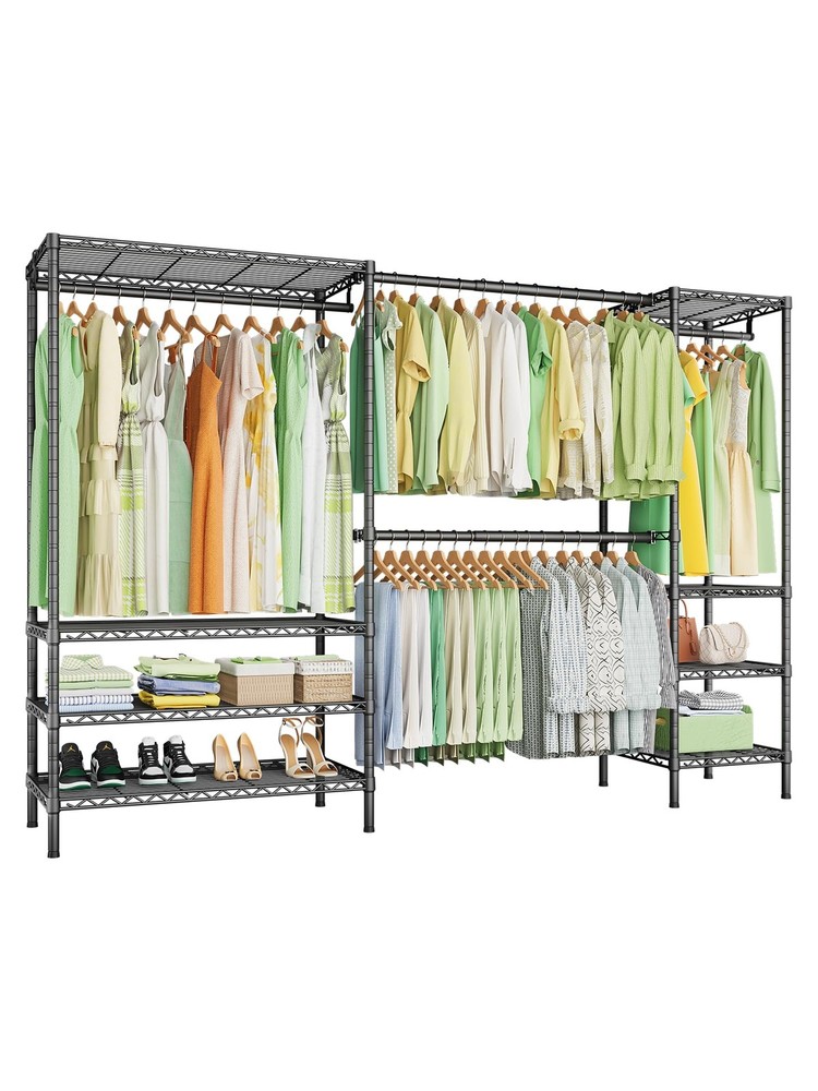 Ulif E11 Heavy-Duty Garment Rack, Metal Freestanding Clothes Rack and Closet …