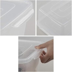 Set of 4 Stackable Clear Plastic Storage Bins with Latching Lid – 14 Quart