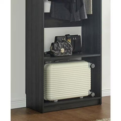 Prosper 32 In. W Gray Tower Unit 1-Shelf 1 Rod Wood Closet System