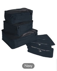 6 Piece Luggage Packing Cubes & Laundry Pouches For Travel and Storage