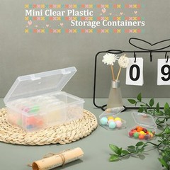 12 Pieces Small Clear Plastic Beads Storage 2.12 x x 0.79 Inch,